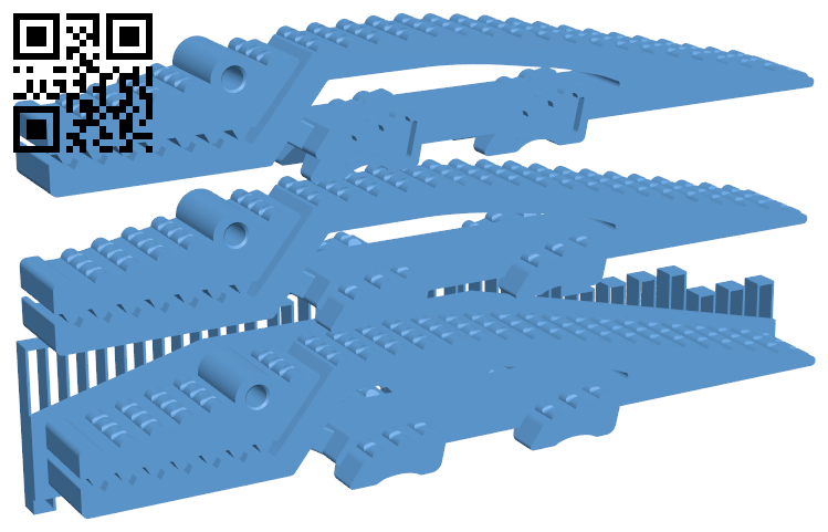 Crocodile Clips H005704 file stl free download 3D Model for CNC and 3d printer