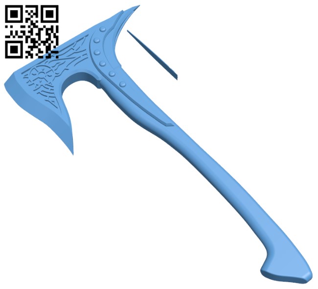 Dawnguard Axe H004992 file stl free download 3D Model for CNC and 3d printer