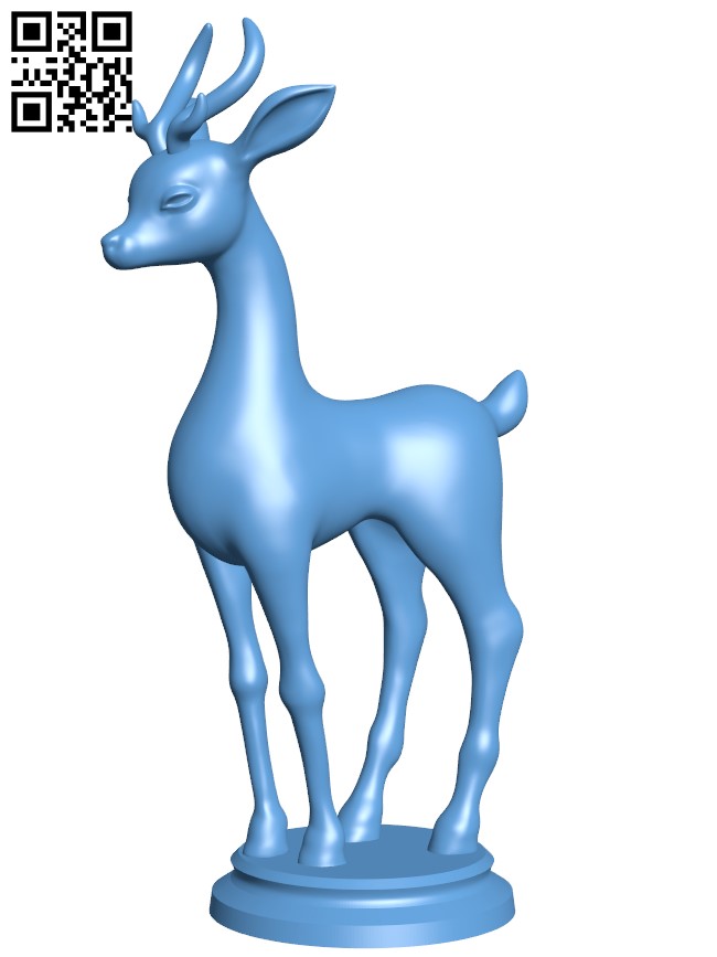 Deer H005163 file stl free download 3D Model for CNC and 3d printer (1)