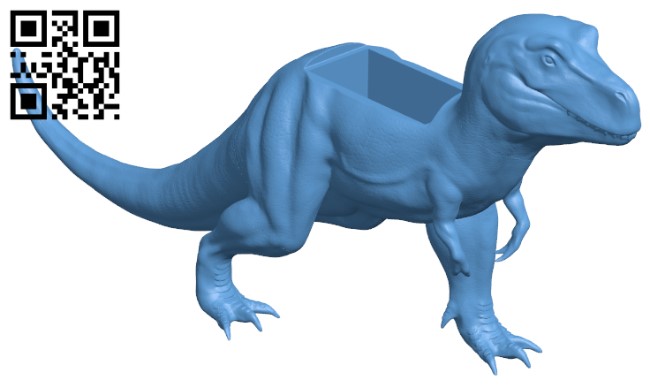 Dinosaur planter H005345 file stl free download 3D Model for CNC and 3d printer