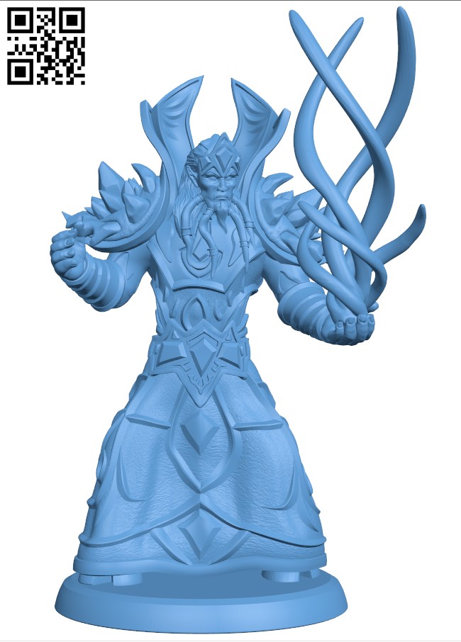 Draenei Mage H005059 file stl free download 3D Model for CNC and 3d printer