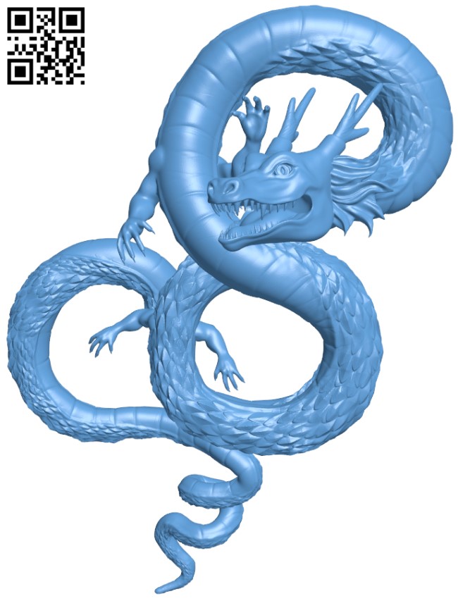 Dragon - Chinese inspired H005060 file stl free download 3D Model for CNC and 3d printer
