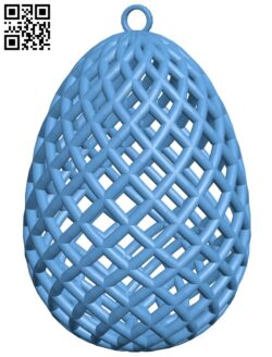 Easter Egg Ornament H005398 file stl free download 3D Model for CNC and 3d printer