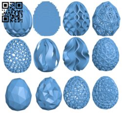 Easter eggs H005277 file stl free download 3D Model for CNC and 3d printer