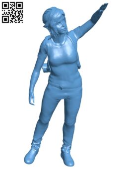 Ellie Last of Us H005223 file stl free download 3D Model for CNC and 3d printer