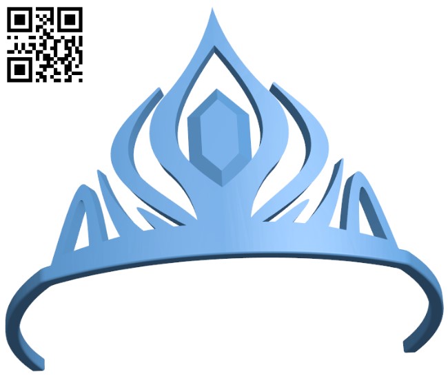 Elsa's Crown H004997 file stl free download 3D Model for CNC and 3d printer