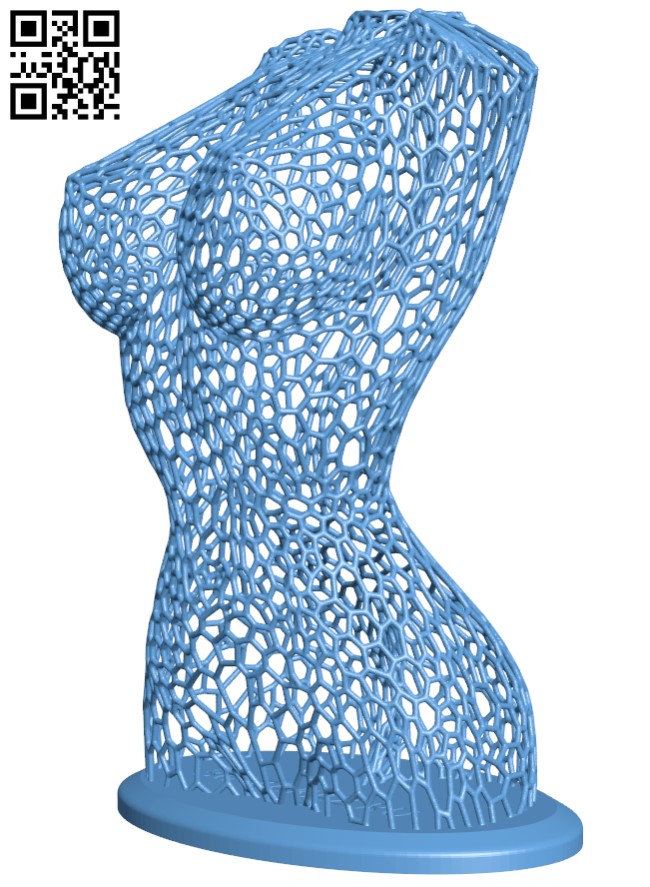 Female Body Vorono H005349 file stl free download 3D Model for CNC and 3d printer