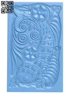 Fish picture T0000106 download free stl files 3d model for CNC wood carving