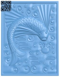 Fish picture T0000107 download free stl files 3d model for CNC wood carving