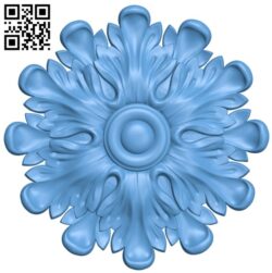 Flower pattern T0000110 download free stl files 3d model for CNC wood carving