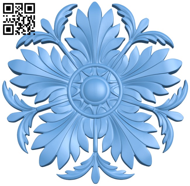 Flower pattern T0000130 download free stl files 3d model for CNC wood carving