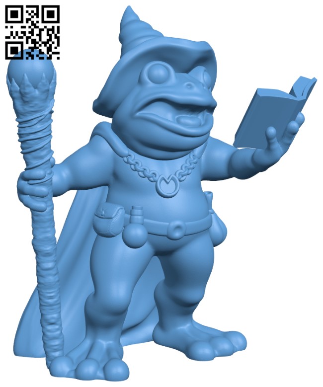 Frog Wizard H005066 file stl free download 3D Model for CNC and 3d printer