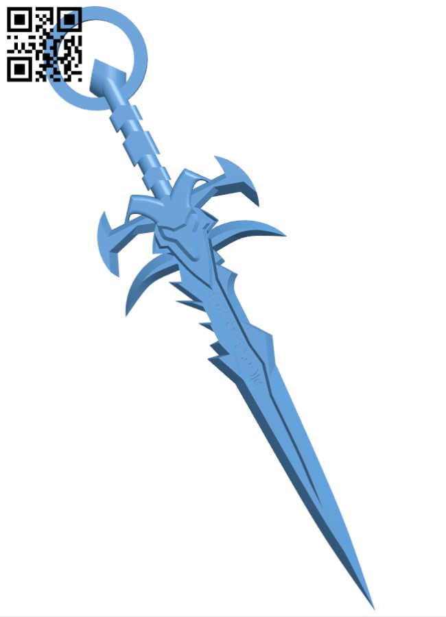 Frostmourne sword H005228 file stl free download 3D Model for CNC and 3d printer