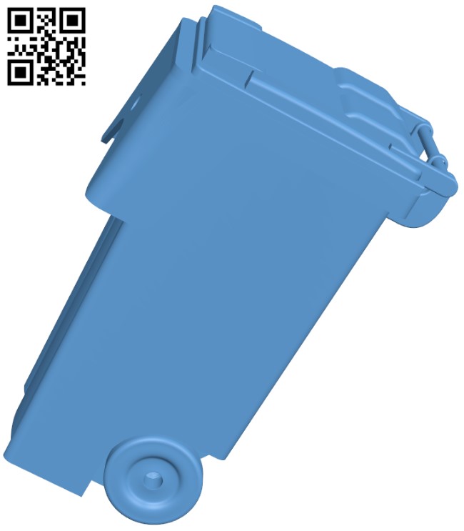 Garbage container H005472 file stl free download 3D Model for CNC and 3d printer