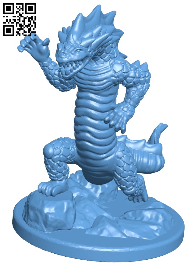 Gloomhaven Monster - Rending Drake H005644 file stl free download 3D Model for CNC and 3d printer