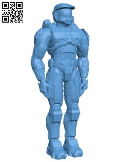 Halo Master Chief H005648 file stl free download 3D Model for CNC and 3d printer