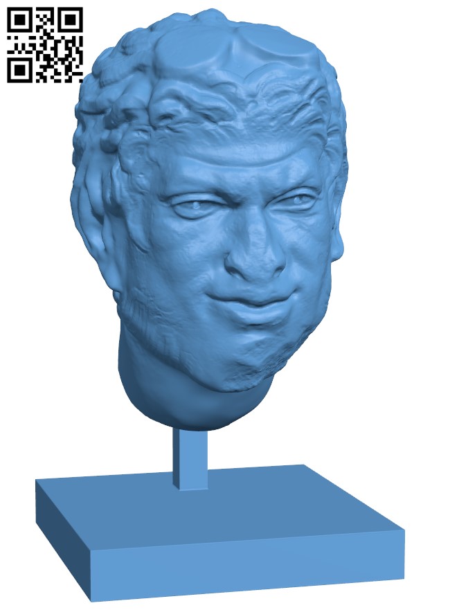 Head of a Satyr H005477 file stl free download 3D Model for CNC and 3d printer
