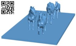 Horses H005186 file stl free download 3D Model for CNC and 3d printer