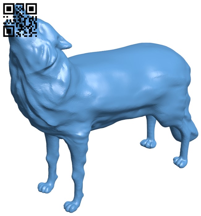 Howling wolf H005530 file stl free download 3D Model for CNC and 3d printer