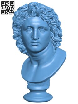 Ideal Portrait of Alexander the Great as Helios H005480 file stl free download 3D Model for CNC and 3d printer