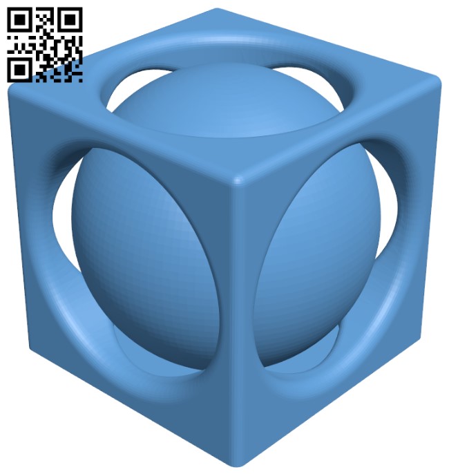 Imprisoned Sphere H005355 file stl free download 3D Model for CNC and 3d printer