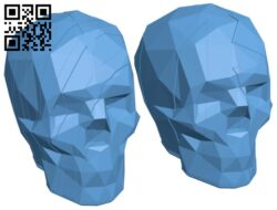 Interlocking Low Poly Skulls H005189 file stl free download 3D Model for CNC and 3d printer