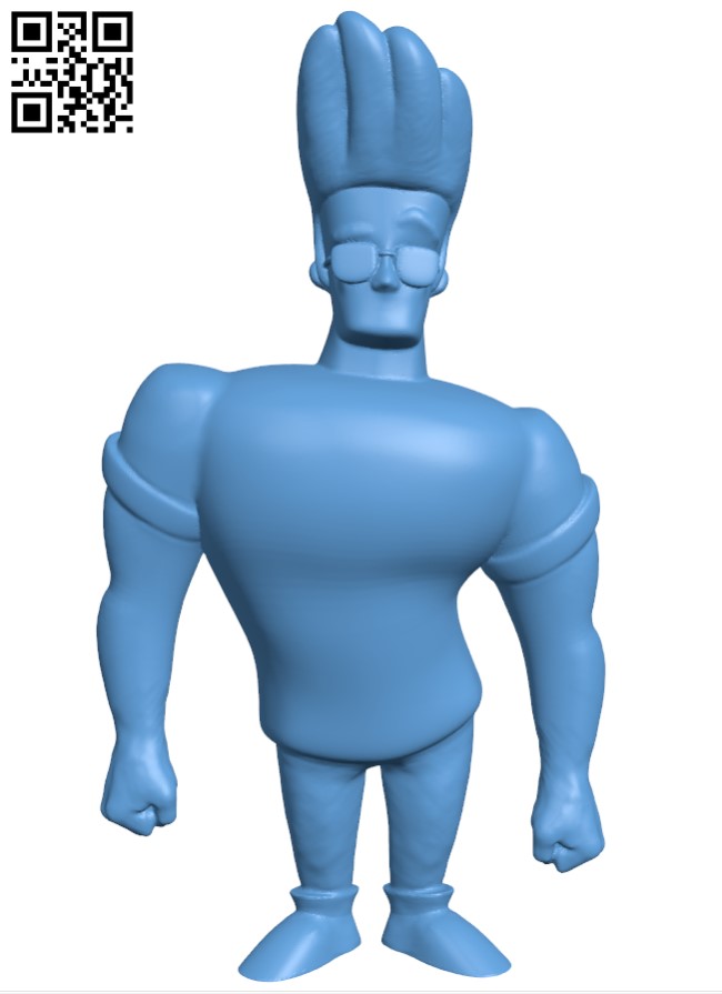 Johnny Bravo H005534 file stl free download 3D Model for CNC and 3d printer