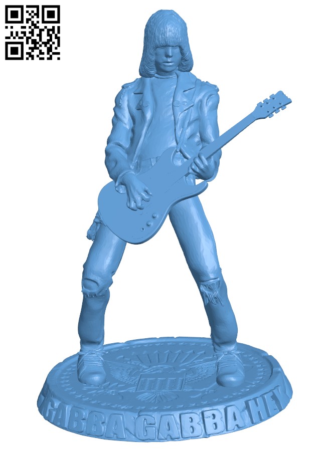 Johnny Ramone H005078 file stl free download 3D Model for CNC and 3d printer