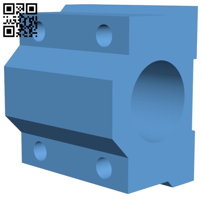 Linear bearing holder H005657 file stl free download 3D Model for CNC and 3d printer