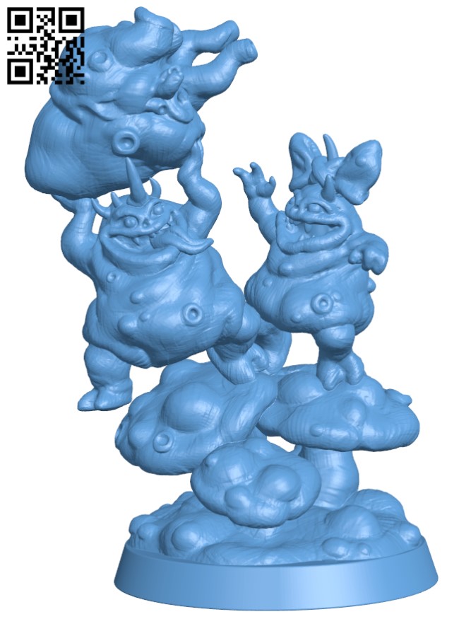 Little demons with big heart H005081 file stl free download 3D Model for CNC and 3d printer