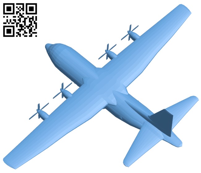 Lockheed C-130 Hercules H005537 file stl free download 3D Model for CNC and 3d printer