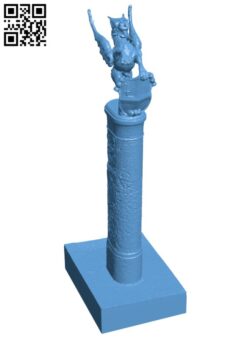 London dragon at Barbican H005486 file stl free download 3D Model for CNC and 3d printer