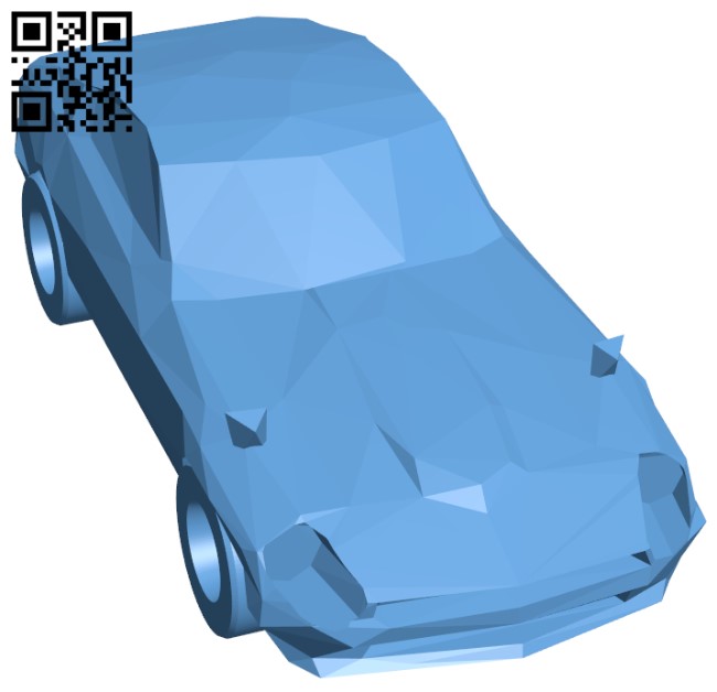 Low Poly 1972 Datsun 240Z - Car H005201 file stl free download 3D Model for CNC and 3d printer