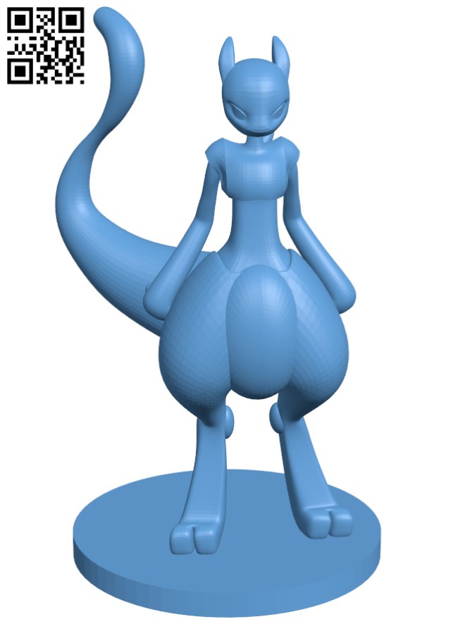 STL file 3D Pokemon card mewtwo 🐉・3D printing idea to download