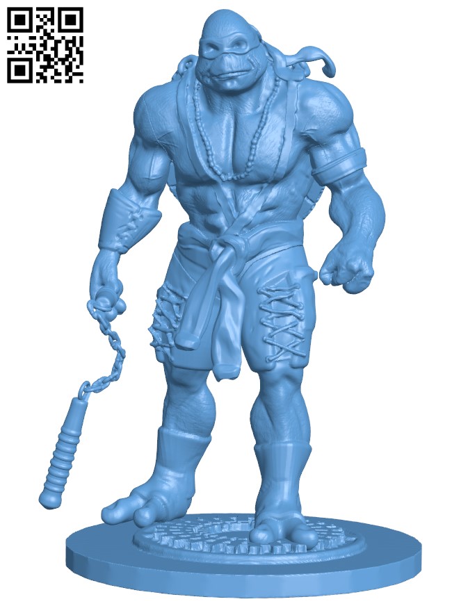 Michaelangelo- Teenage Mutant Ninja Turtles H005011 file stl free download 3D Model for CNC and 3d printer