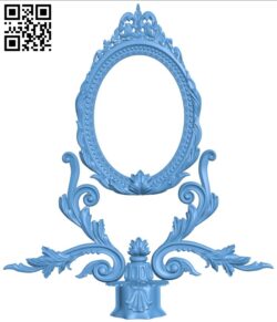 Mirror frame pattern T0000008 download free stl files 3d model for CNC wood carving