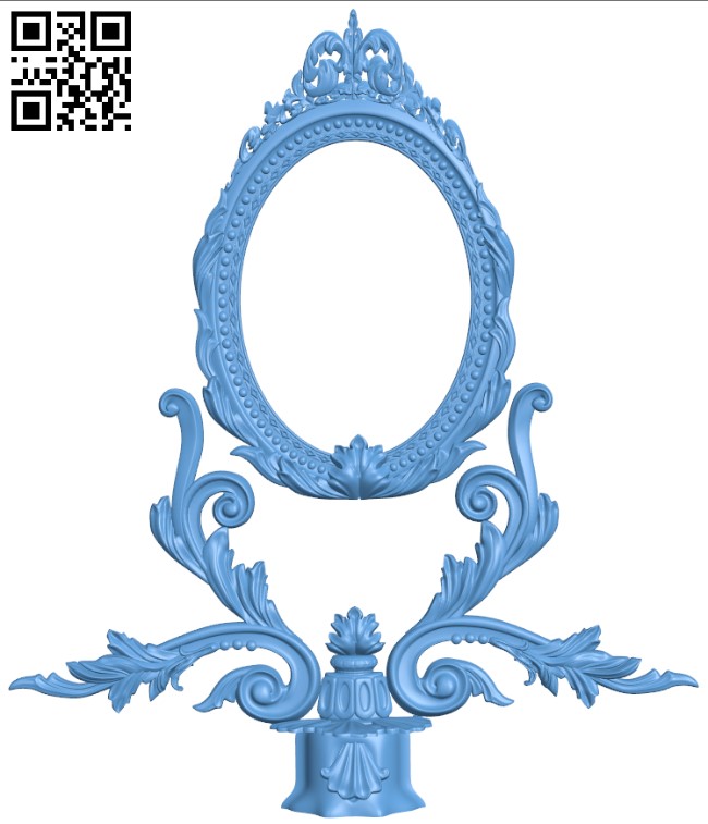 Mirror frame pattern T0000008 download free stl files 3d model for CNC wood carvi