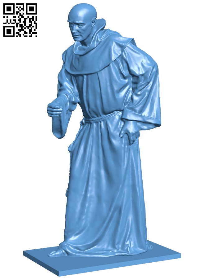 Monk H005012 file stl free download 3D Model for CNC and 3d printer