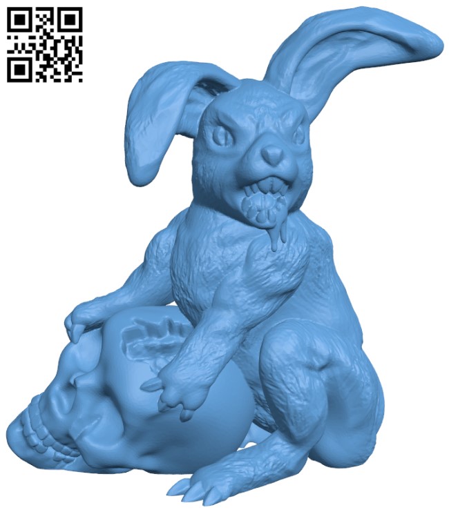 Monster easter bunny H005494 file stl free download 3D Model for CNC and 3d printer