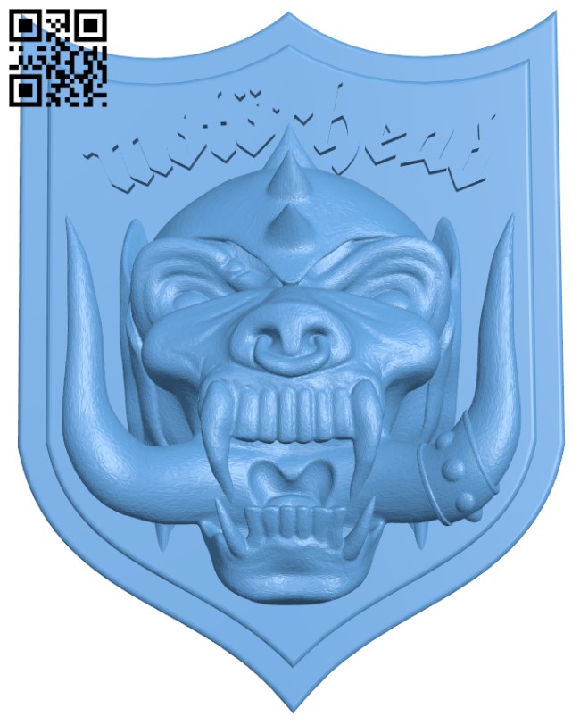 Motorhead Crest H004909 file stl free download 3D Model for CNC and 3d printer