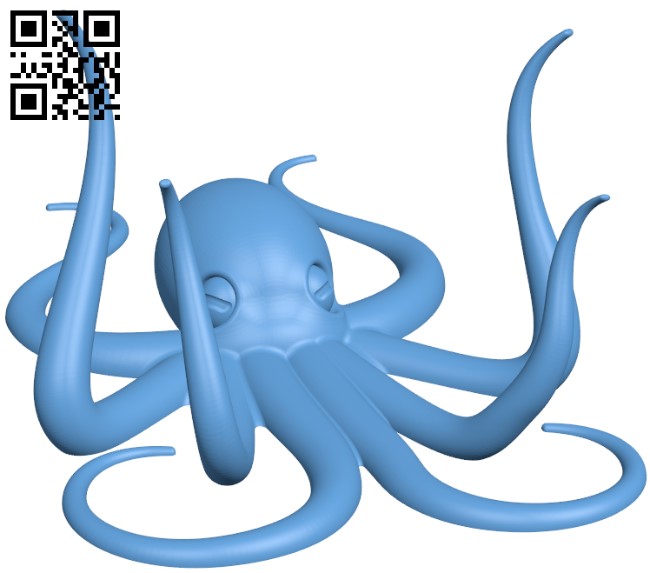 Octopus - Wall Hanger H005093 file stl free download 3D Model for CNC and 3d printer