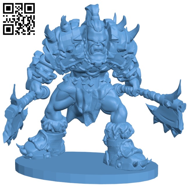 Orc Grunt H005591 file stl free download 3D Model for CNC and 3d printer