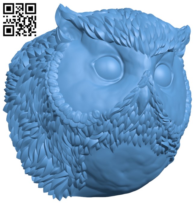 Owlbear cub bust H004889 file stl free download 3D Model for CNC and 3d printer