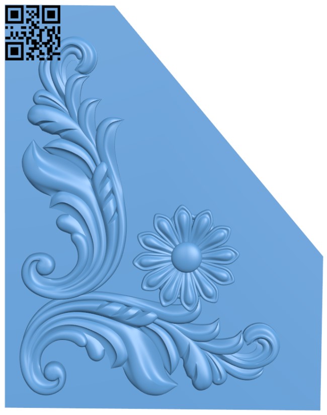 Pattern in the corner T0000155 download free stl files 3d model for CNC wood carving