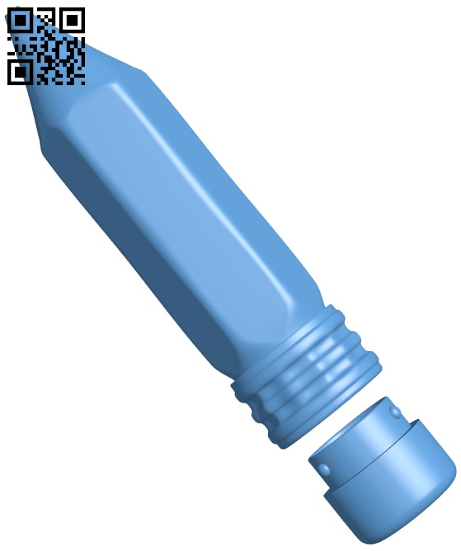 Pencil Pencil Case H005286 file stl free download 3D Model for CNC and 3d printer