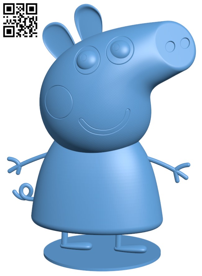 Peppa pig H005095 file stl free download 3D Model for CNC and 3d printer