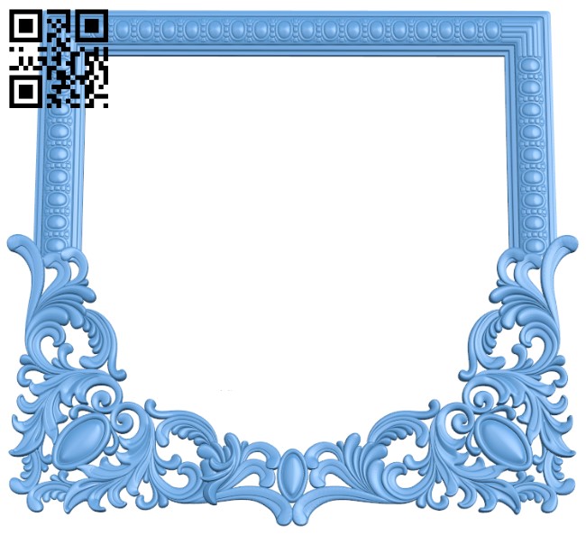 Picture frame or mirror (3) T0000048 download free stl files 3d model for CNC wood carving