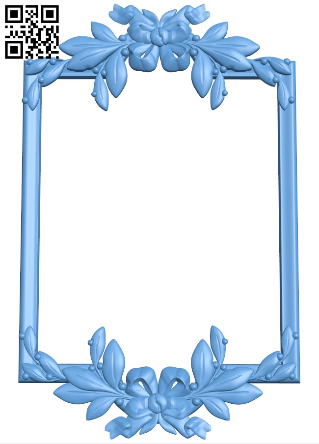Picture frame or mirror (4) T0000049 download free stl files 3d model for CNC wood carving