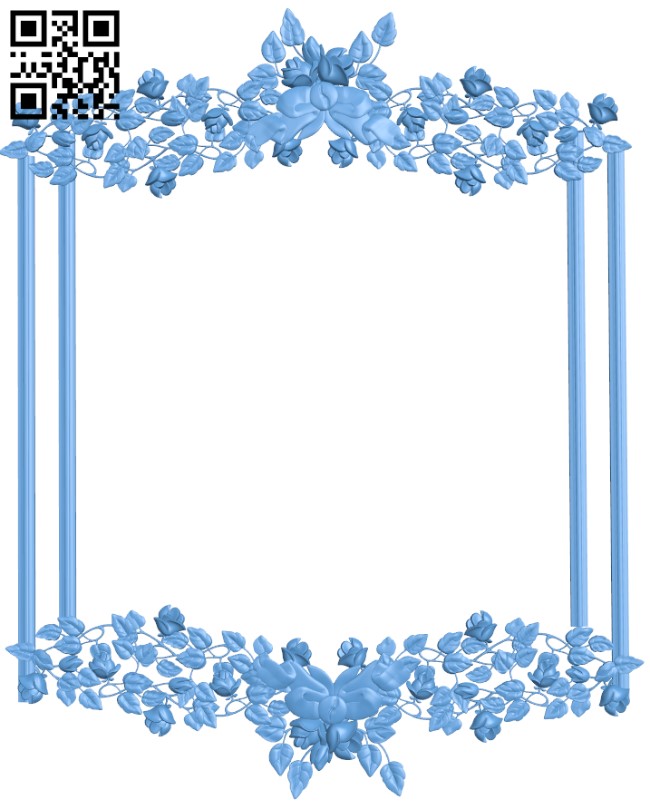 Picture frame or mirror T0000020 download free stl files 3d model for CNC wood carving