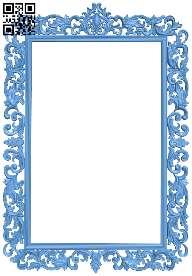 Picture frame or mirror T0000117 download free stl files 3d model for CNC wood carving